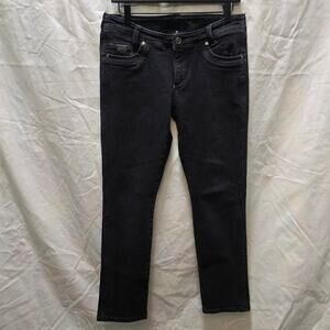 Kuhl black wash denim skinny jeans womens size 10 short mid rise